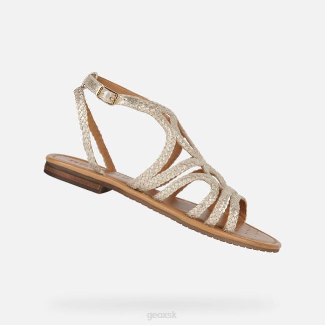 8ZHJ162 svetlo zlatá Geox sozy s žena