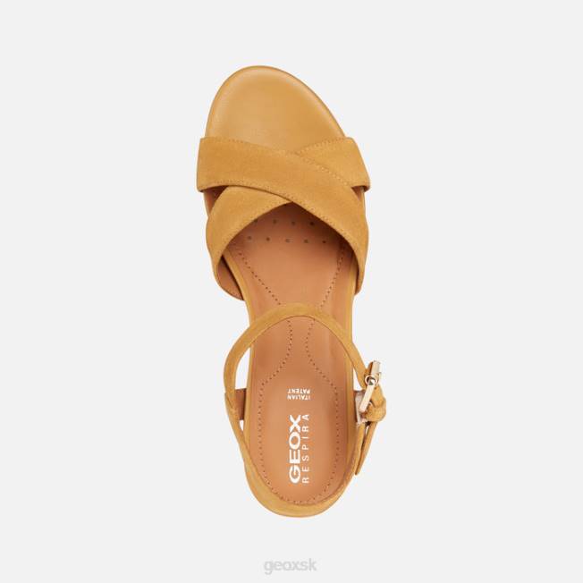 8ZHJ1677 horčica Geox ischia corda žena