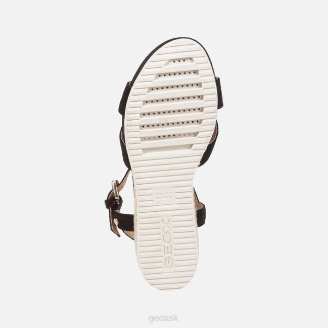 8ZHJ167 čierna Geox ischia corda žena