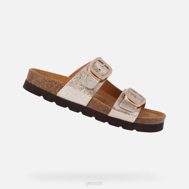 8ZHJ1681 svetlo zlatá Geox brionia vysoká žena