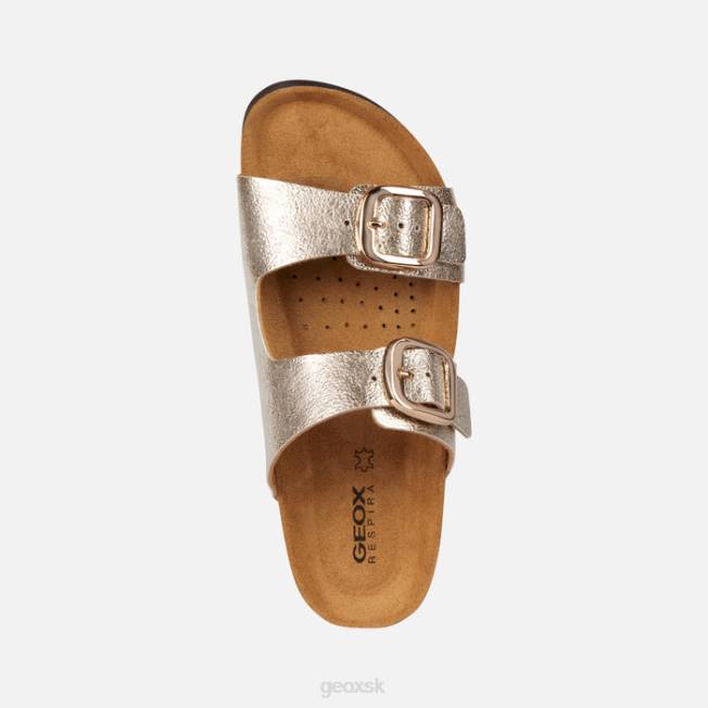 8ZHJ1681 svetlo zlatá Geox brionia vysoká žena