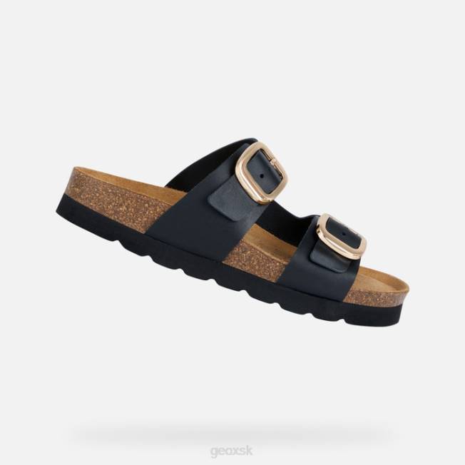 8ZHJ1701 čierna Geox brionia vysoká žena