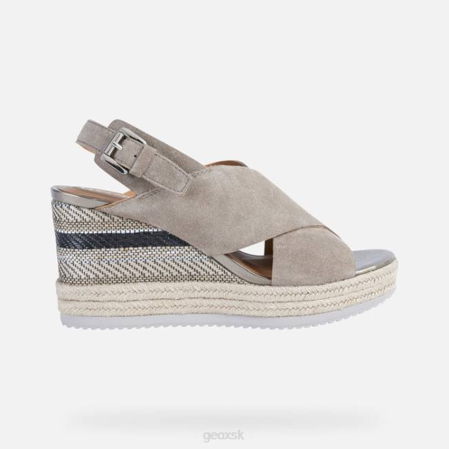 8ZHJ1733 taupe Geox ponza žena