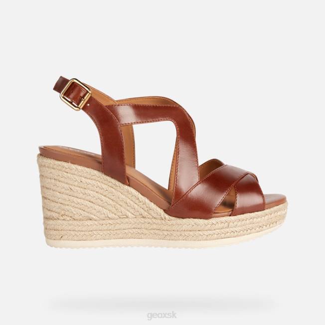 8ZHJ203 hnedá Geox ponza žena