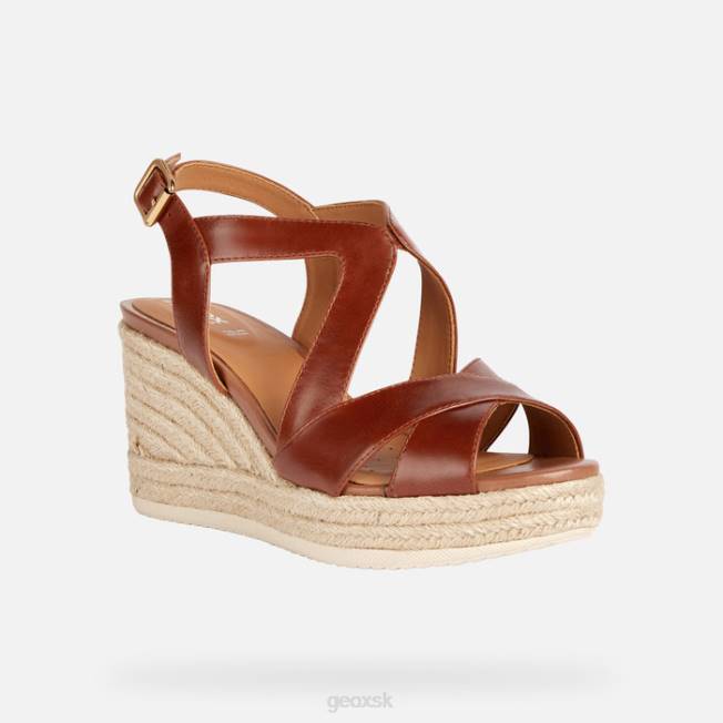 8ZHJ203 hnedá Geox ponza žena