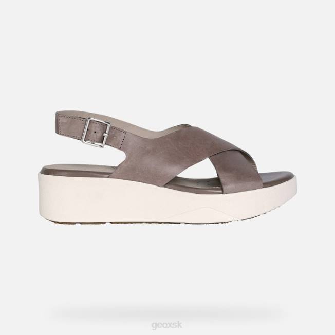 8ZHJ352 tmavo béžová Geox žena laudara