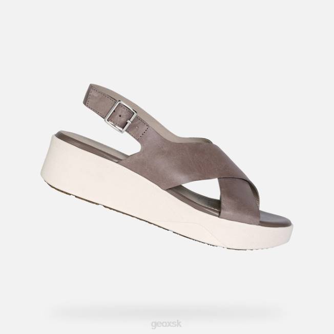 8ZHJ352 tmavo béžová Geox žena laudara