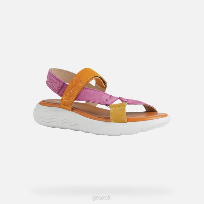 8ZHJ36 fuchsiová/pomarančová Geox spherica ec5w žena