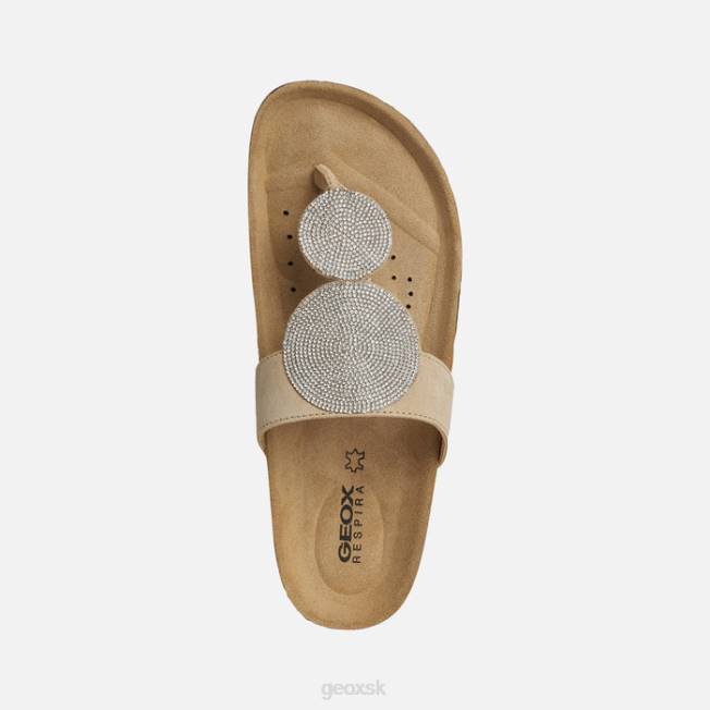 8ZHJ379 svetlo šedohnedé Geox brionia vysoká žena