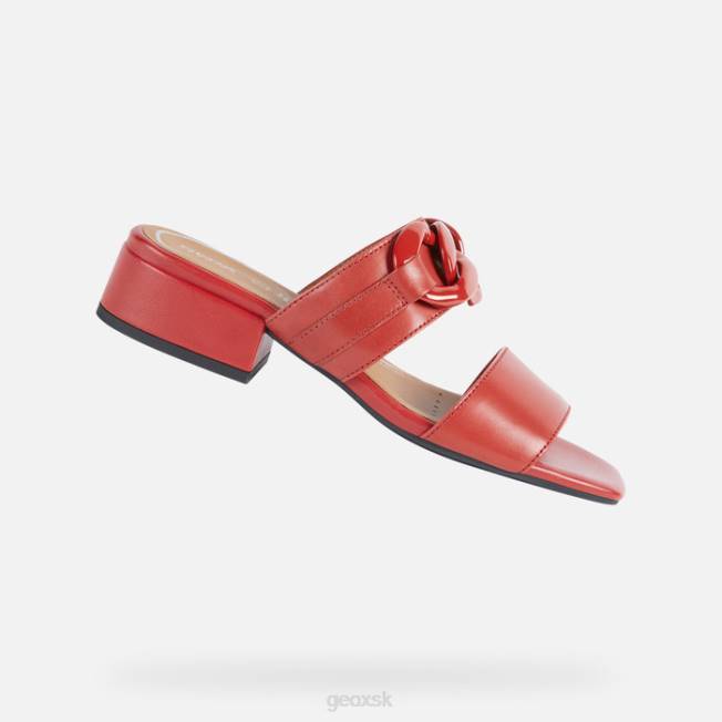 8ZHJ427 červená Geox genziana 30 žena