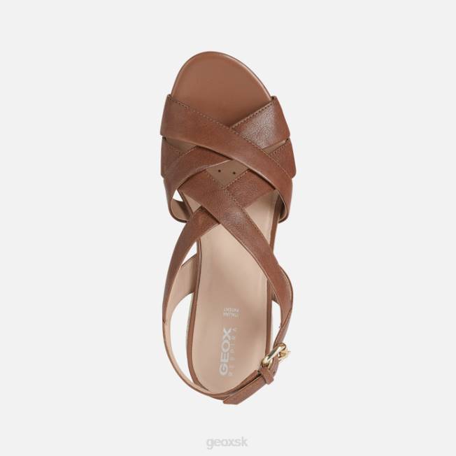 8ZHJ453 hnedá Geox ischia corda žena