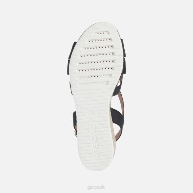 8ZHJ454 čierna Geox ischia corda žena