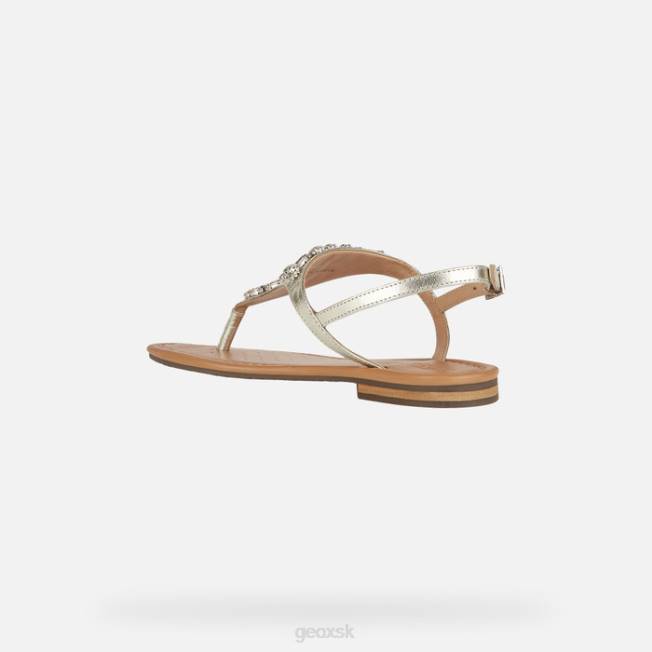 8ZHJ483 šampanské Geox sozy s žena