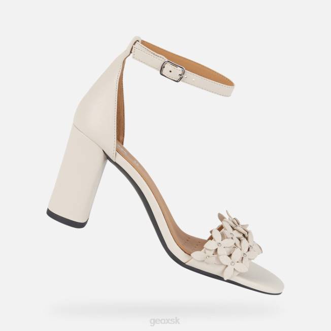 8ZHJ499 krém Geox eraklia vysoká žena