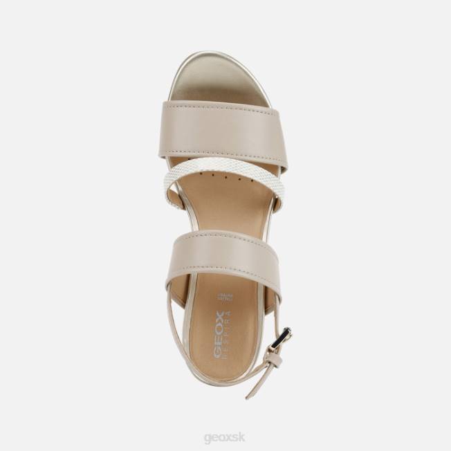 8ZHJ542 béžová/svetlo zlatá Geox žena marykarmen