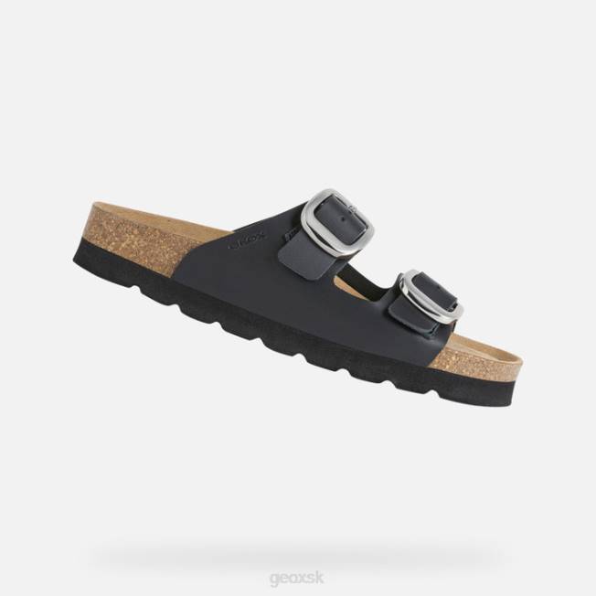 8ZHJ558 čierna Geox brionia vysoká žena