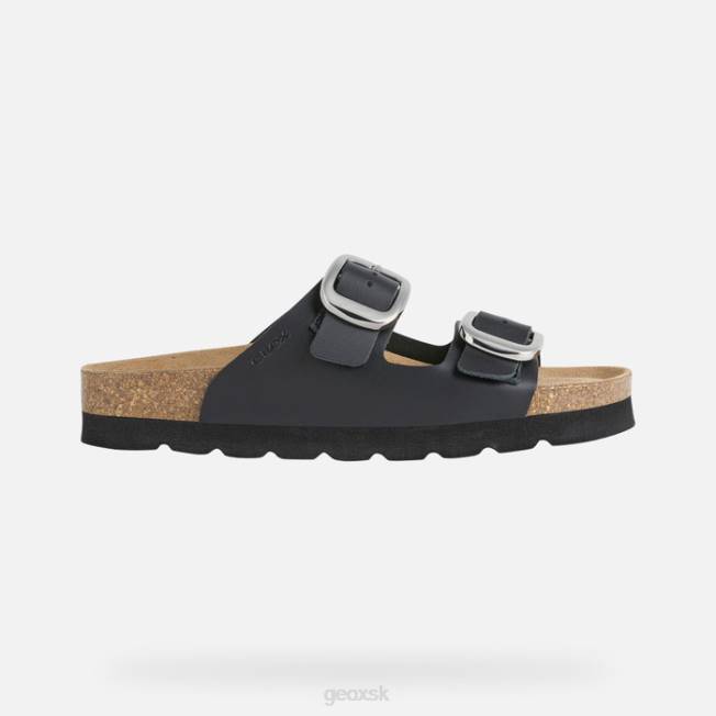 8ZHJ558 čierna Geox brionia vysoká žena