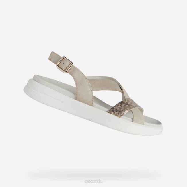 8ZHJ560 svetlo taupe/koža Geox xand 2s žena