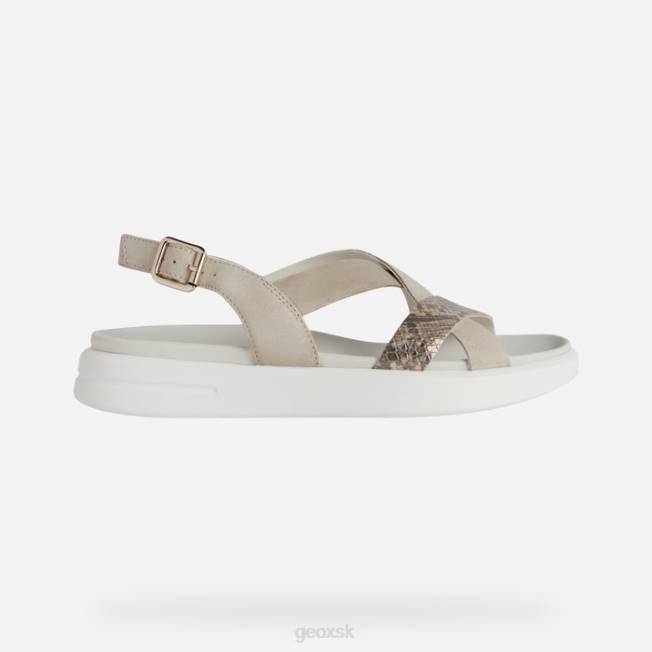 8ZHJ560 svetlo taupe/koža Geox xand 2s žena