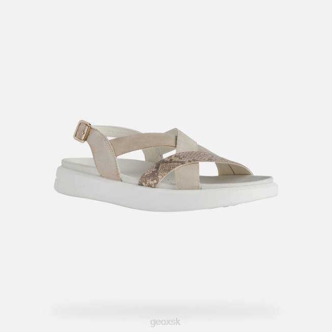 8ZHJ560 svetlo taupe/koža Geox xand 2s žena