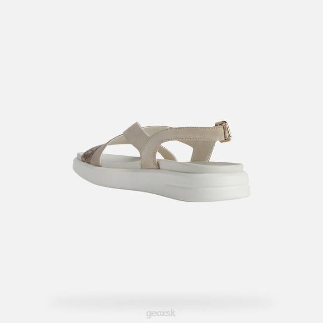 8ZHJ560 svetlo taupe/koža Geox xand 2s žena