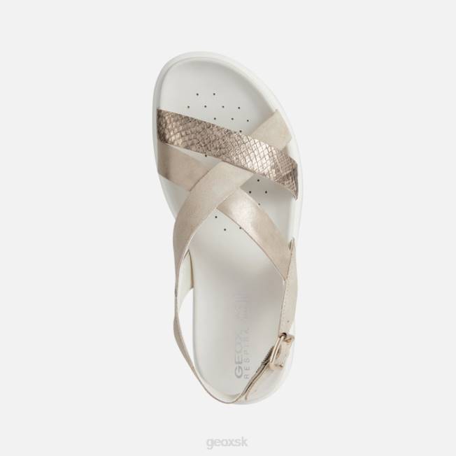 8ZHJ560 svetlo taupe/koža Geox xand 2s žena