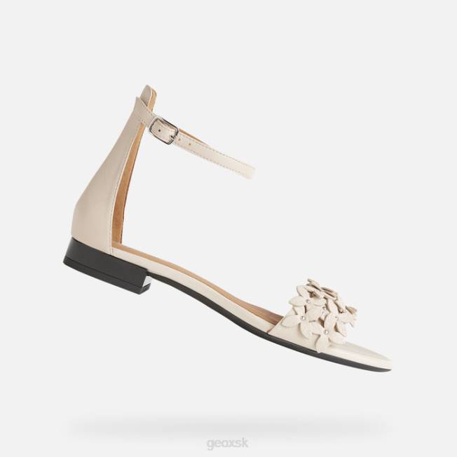 8ZHJ572 krém Geox Wistrey sandále žena