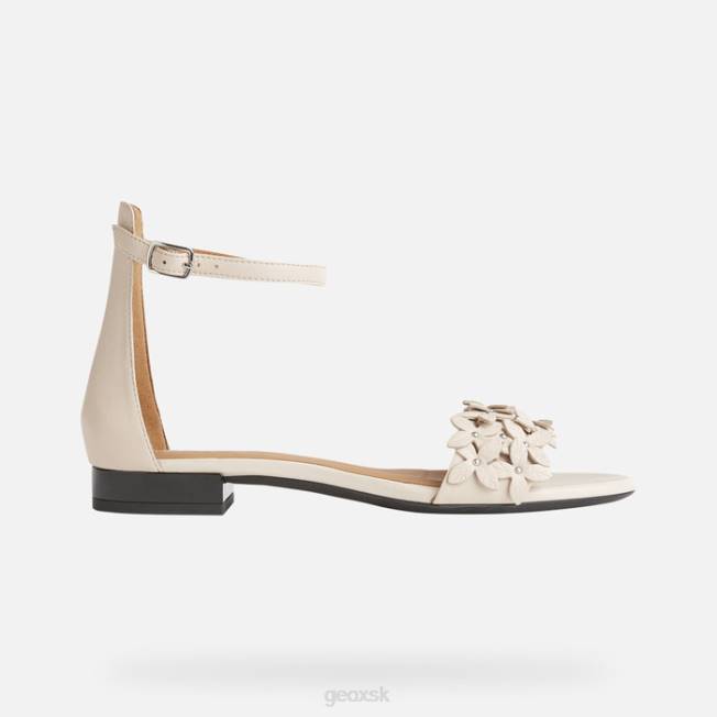 8ZHJ572 krém Geox Wistrey sandále žena
