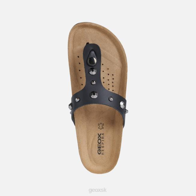 8ZHJ602 čierna Geox brionia vysoká žena