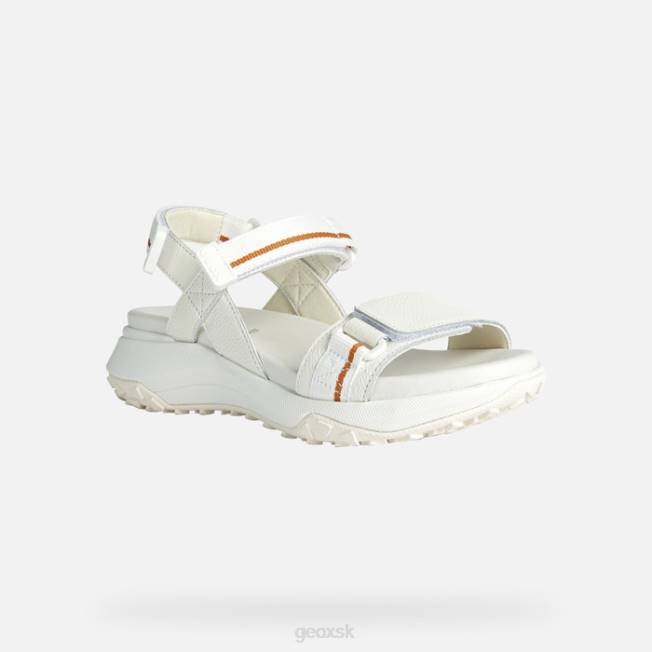 8ZHJ76 biely Geox sorapis úchop žena