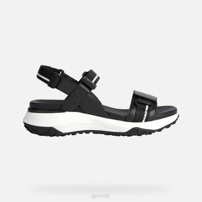 8ZHJ77 čierna Geox sorapis úchop žena