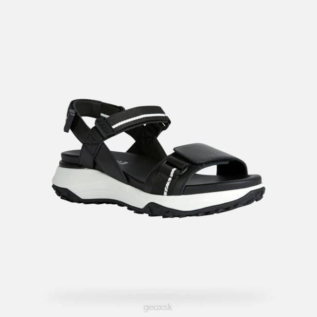 8ZHJ77 čierna Geox sorapis úchop žena