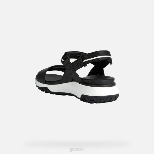 8ZHJ77 čierna Geox sorapis úchop žena