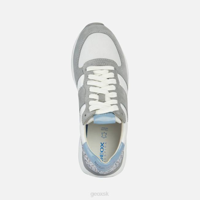 8ZHJ1657 svetlo šedá/biela Geox spherica vseries žena