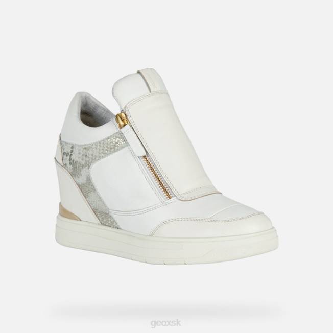 8ZHJ1685 biela/biela Geox maurská žena