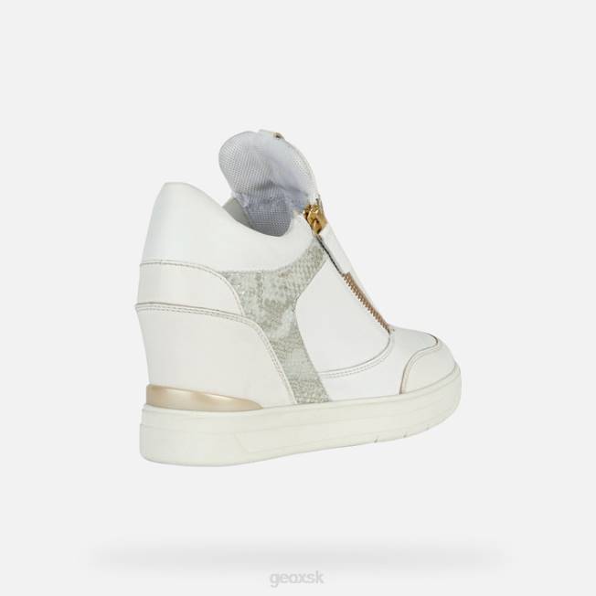 8ZHJ1685 biela/biela Geox maurská žena