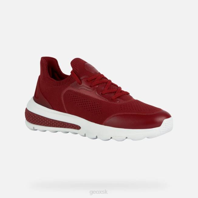 8ZHJ1691 tmavo červená Geox žena spherica actif