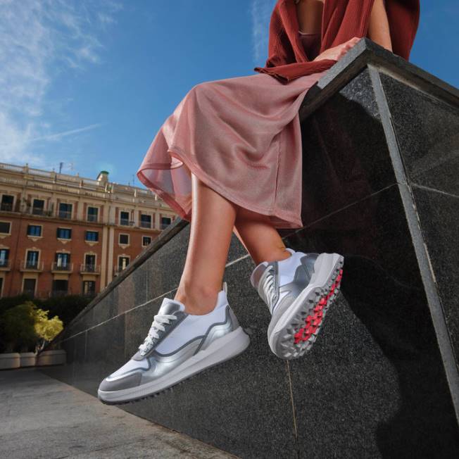 8ZHJ1700 svetlo šedá/biela Geox pg1x žena