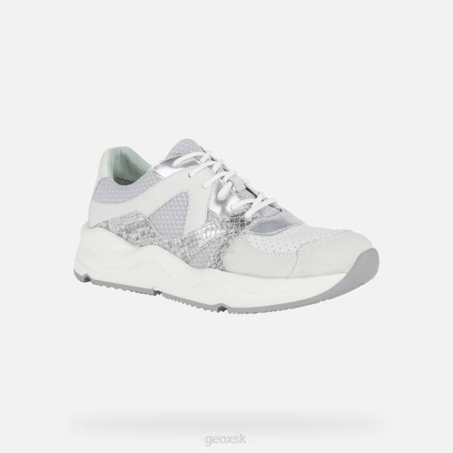 8ZHJ1740 svetlo šedá/biela Geox topaziová žena