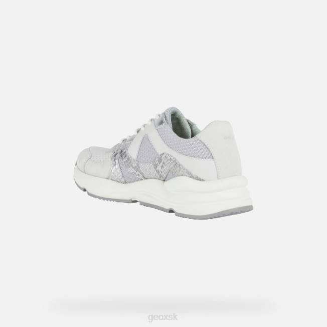 8ZHJ1740 svetlo šedá/biela Geox topaziová žena