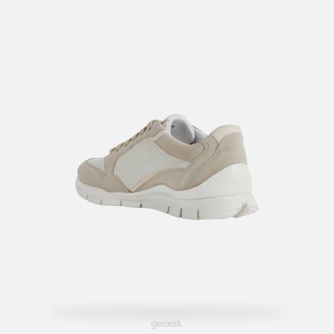 8ZHJ181 svetlo šedohnedá/krémová Geox sukie žena