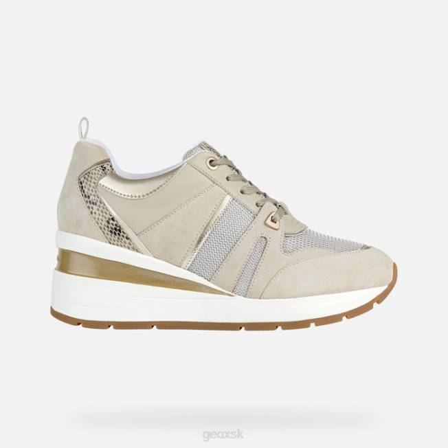 8ZHJ184 svetlo šedohnedé Geox zosma žena