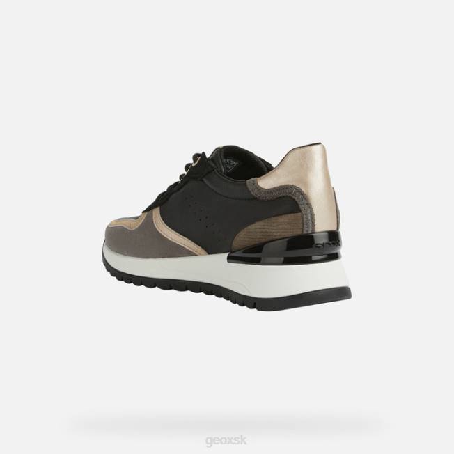 8ZHJ191 čierna/tmavošedá Geox desya žena