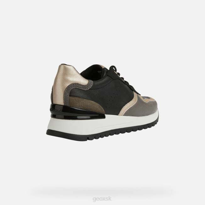 8ZHJ191 čierna/tmavošedá Geox desya žena