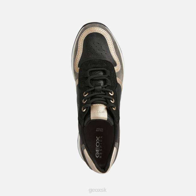 8ZHJ191 čierna/tmavošedá Geox desya žena