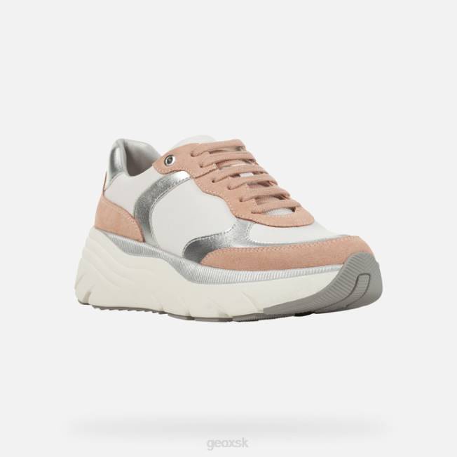 8ZHJ224 biela/nahá Geox diamantová žena