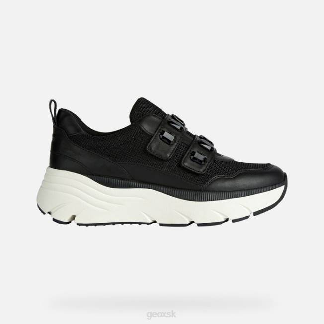 8ZHJ238 čierna Geox diamantová žena