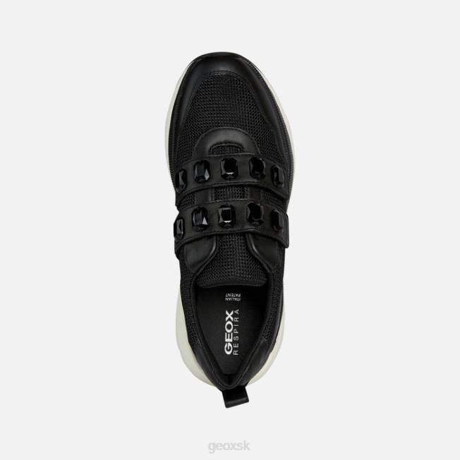 8ZHJ238 čierna Geox diamantová žena