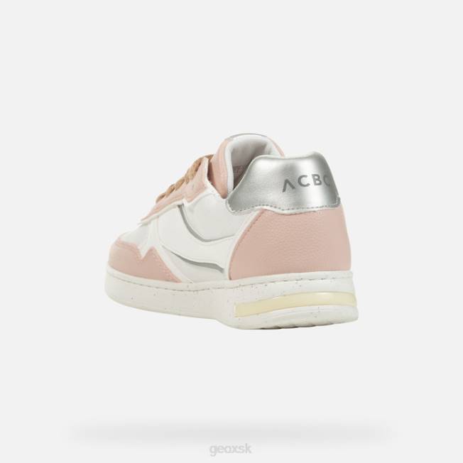 8ZHJ244 broskyňa/biela Geox jaysen žena