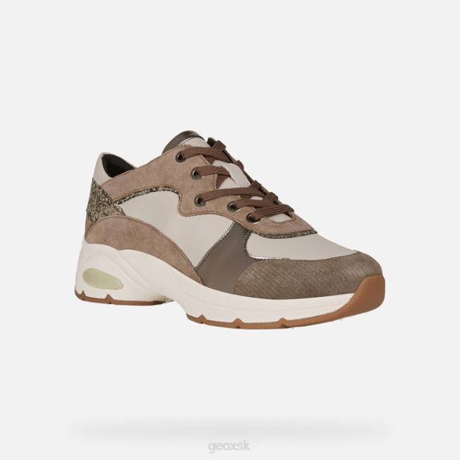 8ZHJ245 ľadová/tmavo béžová Geox hodinová žena